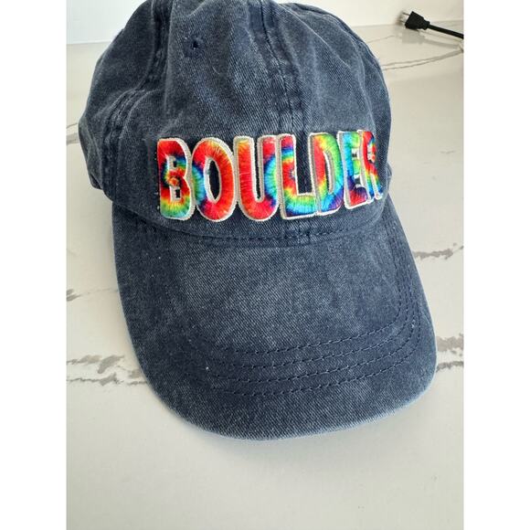 Boulder Rainbow Embroidered Hat Women's Adjustable - Picture 2 of 7